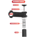LEBYCLE MTB Bike Headset Stem Top Cap Compression Plug Star Nut (Black) Newly
