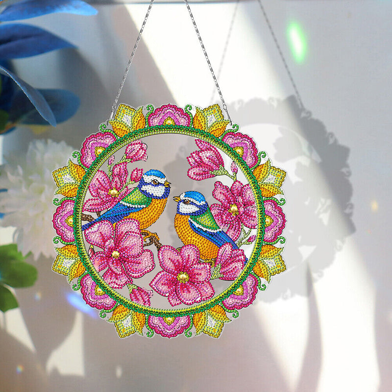 5D DIY Diamond Painting Christmas Wreath Kits Mosaic Art Crafts Hanging Garla