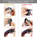 Nylon Loop Strap for Garmin Fenix 7S/6S/5S Watch Band (20mm Dark Blue) Newly