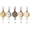 Stationery Metal Anti-Lost Clip Retractable Badge Holder Key Ring Lanyards