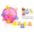 Jumping Activation Ball Pet Dog Toys LED Light Flashing Vibrating Bouncing Toys