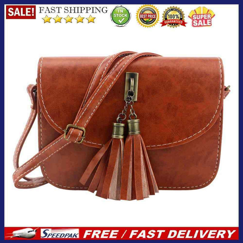 women messenger bags crossbody bags ladies shoulder purse(Light brown)