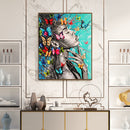 African Butterfly Black Woman Art Diamond Painting Kits Full Round D