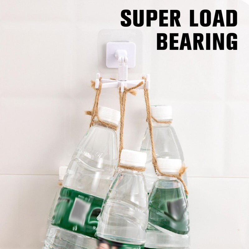360° 6-Hook Under Shelf Kitchen Utensil Organiser Wall Hook Hanging Rack Holder`