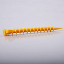 10pcs Ultralight Outdoor Camping Tent Pegs Stakes Nylon Spiral Nails Yellow