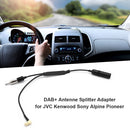 DAB + Antenna Splitter Adapter with Amplifier for Sony JVC Kenwood Car Radio