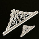 2Pcs Crown Plastic Fondant Cutter Cake Mold Cupcake Tools Decorating E4F4