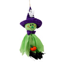 Halloween Horror Prop Straw Ghost Pumpkin Key Chain Pendant Decor (Green)