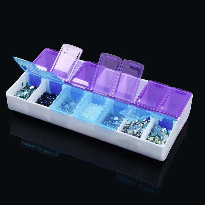 14 Grids Transparent Diamond Painting Tool Storage Box Jewelry Case Gift