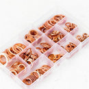 Car Engine Crush Washers Set Solid Copper Washer Flat Gasket Seal Ring