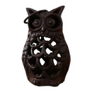 Ornament Plate Candlestick Craft Candelabra Wrought Iron Owl Candle Holder