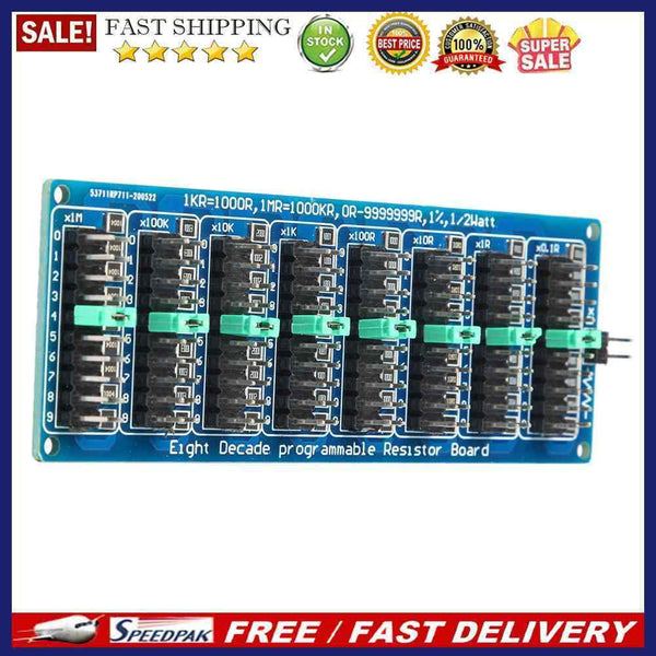 1R-9999999R Step Accuracy 0.1R 1/2 Watt Programmable Eight Decade Resistor