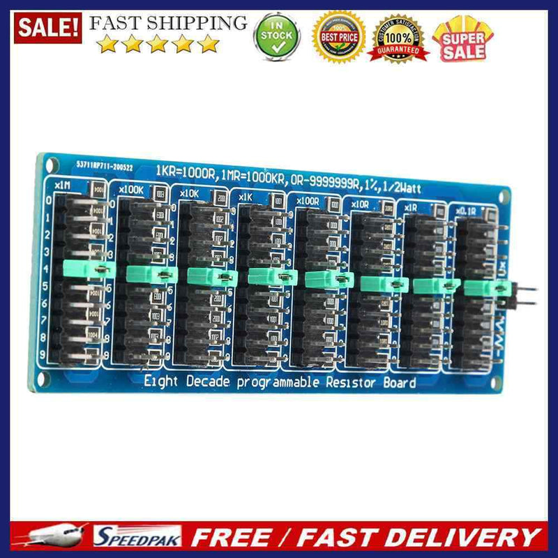 1R-9999999R Step Accuracy 0.1R 1/2 Watt Programmable Eight Decade Resistor