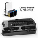Vertical Stand for PS5 with Cooling Fan 14 Game Slots Dual Controller Charger