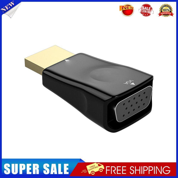 HD 1080P HDMI-Compatible to VGA Adapter VGA Output Laptop Converter (Black)