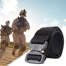 Men Outdoor Belt Camouflage Alloy & Nylon Heavy Duty Belt Anti Slip Belt