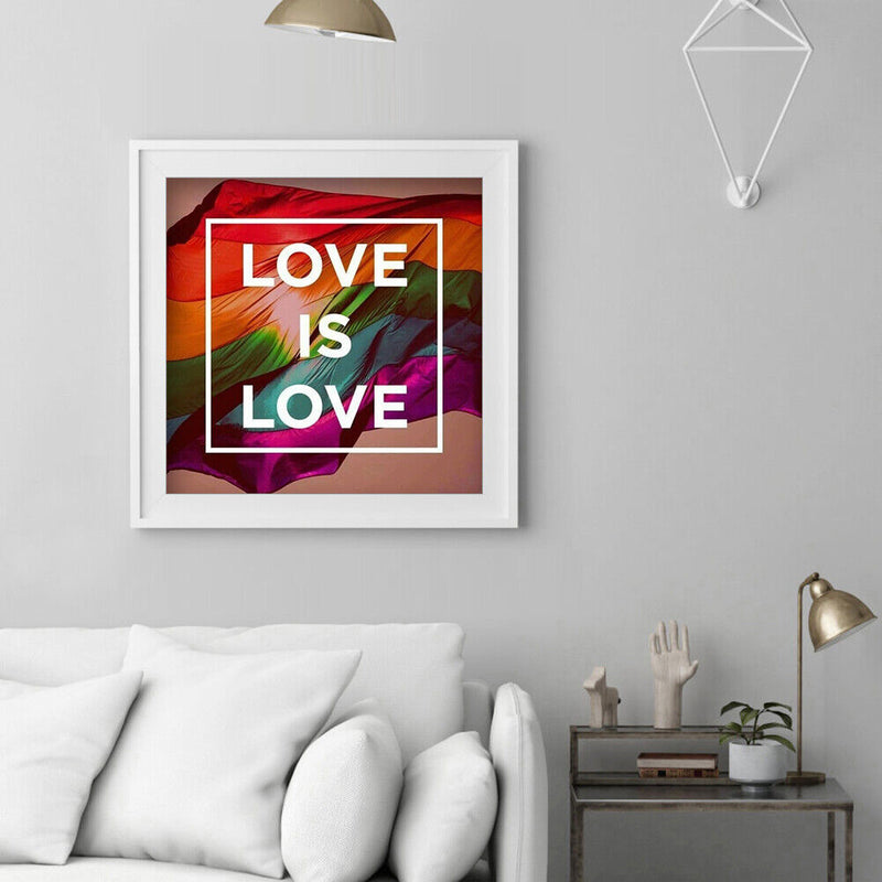 5D DIY Diamond Painting Full Round Drill rainbow flag Picture of Rhinestone