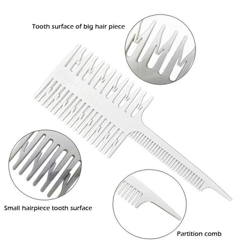 Tail Hair Dyeing Comb Highlighting Weaving Cutting Combs Hairdressing Hair