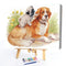 Dog Puppy Oil Paint By Numbers Hand Painted Frameless Painting Home Art Ornam