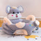 Baby Sofa Support Seat Cover Plush Learning To Sit Chair with Rod (Rat) Newly