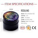 Permanent Nail Sequins UV Gel Semi Transparent Manicure DIY Nail Glitter Polish