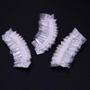 100pcs Disposable Waterproof Earmuffs Ear Cover Hair Bathing Plastic Tools