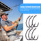 Fishing Hooks Kit, High Carbon Steel Sharp Carp Fish Hooks with Barbs, Set of 20
