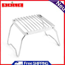 Stainless Steel Folding Backpacking Camping Stove Campfire BBQ Grill Rack