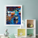 River Boat Oil Paint By Numbers Kit DIY Acrylic Painting on Canvas Picture