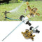 Water Sprinkler Garden Lawn Impulse Metal Spike Grass Hose 360 Degrees K1F9