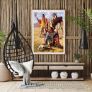 Indians Oil Paint By Numbers Kits DIY Craft Coloring Drawing Home Decoration