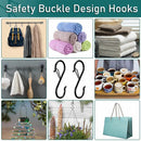 Heavy Duty Garden Bathroom Hanging Metal Hooks S Hooks Safety Buckle Hook Rack