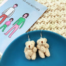 Fashion Stud Earrings Drop Dangle Animal Earrings Cartoon Bear Panda Ear Clip