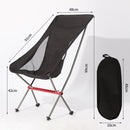 Portable Foldable Camping Chair Aluminum Alloy Chairs Seat Tools for Beach BBQ