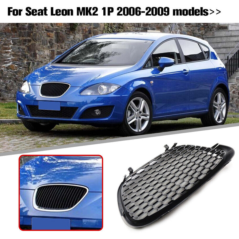2006-2009 For Seat Leon MK2 1P Car Replacement Front Kidney Grill Hood Grills