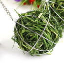 Hang Feeding Guinea Pig Rabbit Grass Ball Rack Round Stainless Steel Straw Ball