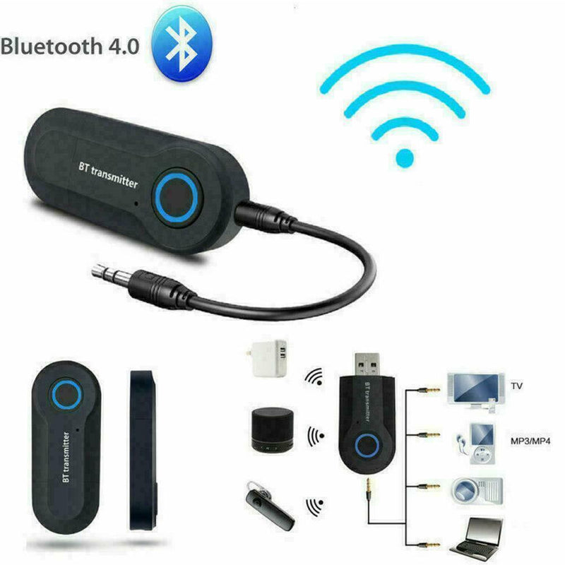 Bluetooth-compatible Transmitter Receiver Audio Adapter Wireless Music FAST T4Q8
