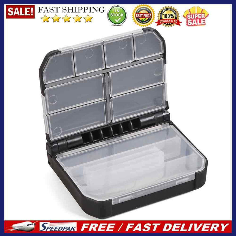 Semi-Automatic Opening Fishing Tackle Hook Pin Box w/ Grid Fishing Gear Suppl