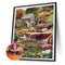 Diamond Painting Stream House Full Round Drill Picture of Rhinestone DIY Draw