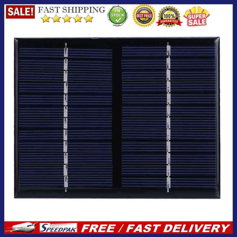 12V 1.5W Solar Panel Epoxy Polycrystalline Silicon DIY Battery Power Module