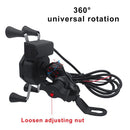 Phone Holder Mirror Stand Install USB Charging Port Cellphone Bracket Charger