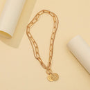 Fashion Jewelry Punk Metal Thick Chain Necklace Double Layer Street Choker Gifts