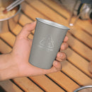 #A Stainless Steel Camping Cup 350ml Outdoor Travel Coffee Beer Drinks Water Bot