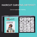 20x Mix-Pattern Hair Styling Tattoo Template DIY Hairdressing Trimmer Stencil