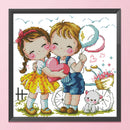 Partial Embroidery DIY Stamped Canvas 14CT Our Love Needlework Sets Home Decor
