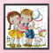 Partial Embroidery DIY Stamped Canvas 14CT Our Love Needlework Sets Home Decor