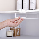 Metal Wine Rack Glass Holder Hanging Shelf Goblet Store Organizer (White) Newly