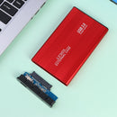 3TB USB 3.0 Hard Disk Enclosure 2.5 inch SATA HDD SSD Mobile Case (Red)
