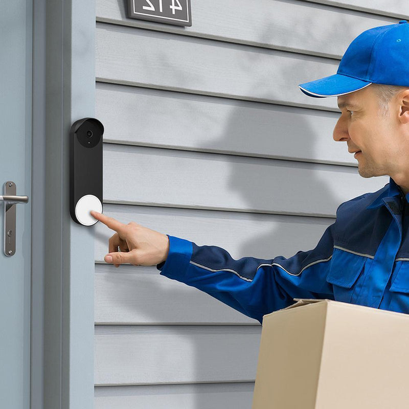Doorbell Silicone Cover Case Doorbell Accessories for Google Nest (Brown)