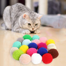 Pet Cat Candy Color Ball Toys Set Interactive Kitten Training Molar Chew Toys